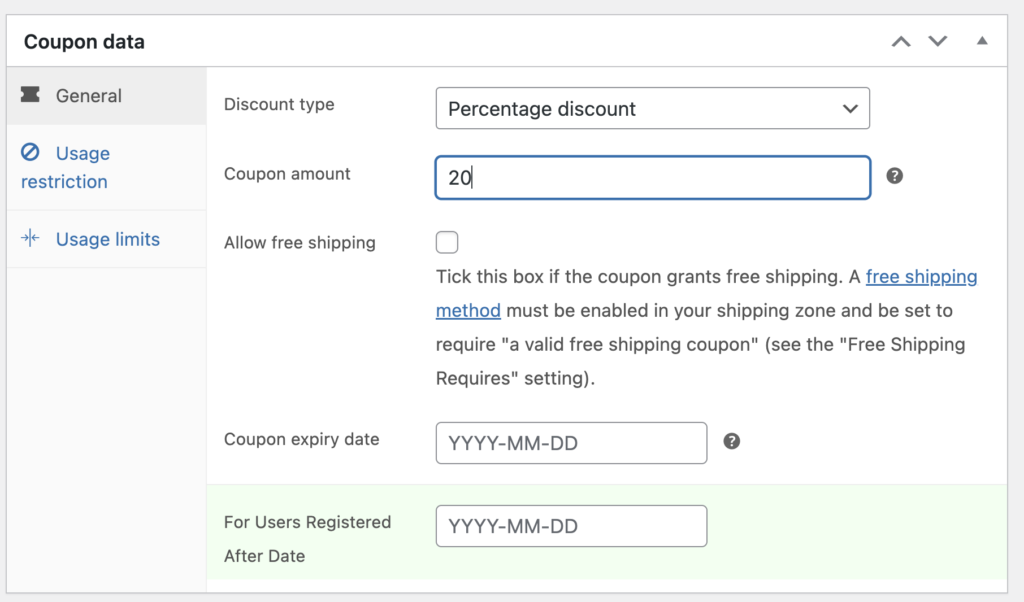 {"type":"elementor","siteurl":"https://wordpressplusplus.com/wp-json/","elements":[{"id":"3013220c","elType":"widget","isInner":false,"isLocked":false,"settings":{"editor":"</p>
<p><!-- wp:paragraph --></p>
<p>n</p>
<p>In the ever-evolving world of e-commerce, personalizing your customers' experience and rewarding them for their loyalty is crucial. Our innovative WooCommerce plugin takes new user coupons to the next level by allowing you to specify a date, ensuring that the coupon can only be applied to users who registered after that date. In this article, we will explore the unique functionality of our WooCommerce plugin and how it can help you enhance your marketing efforts.</p>
<p>n</p>
<p><!-- /wp:paragraph --></p>
<p>n</p>
<p><!-- wp:heading {"style":{"typography":{"fontSize":"1.5em"}}} --></p>
<p>n</p>
<h2 class="wp-block-heading" style="font-size: 1.5em;">The Unique Functionality of Our WooCommerce Plugin</h2>
<p>n</p>
<p><!-- /wp:heading --></p>
<p>n</p>
<p><!-- wp:paragraph --></p>
<p>n</p>
<p>Our WooCommerce plugin offers a groundbreaking feature that sets it apart from other coupon management tools. By enabling you to specify a date, you can create targeted promotions and reward campaigns for customers who recently joined your online store. This date-specific activation ensures that only eligible customers can take advantage of your exclusive offers, making them feel valued and appreciated.</p>
<p>n</p>
<p><!-- /wp:paragraph --></p>
<p>n</p>
<p><!-- wp:heading {"style":{"typography":{"fontSize":"1.5em"}}} --></p>
<p>n</p>
<h2 class="wp-block-heading" style="font-size: 1.5em;">Benefits of Using Date-Specific New User Coupons</h2>
<p>n</p>
<p><!-- /wp:heading --></p>
<p>n</p>
<p><!-- wp:paragraph --></p>
<p>n</p>
<p>By implementing date-specific new user coupons with our WooCommerce plugin, you can enjoy several advantages:</p>
<p>n</p>
<p><!-- /wp:paragraph --></p>
<p>n</p>
<p><!-- wp:heading {"level":3,"style":{"typography":{"fontSize":"1.25em"}}} --></p>
<p>n</p>
<h3 class="wp-block-heading" style="font-size: 1.25em;">1. Targeted Marketing Campaigns</h3>
<p>n</p>
<p><!-- /wp:heading --></p>
<p>n</p>
<p><!-- wp:paragraph --></p>
<p>n</p>
<p>Date-specific coupons allow you to create highly targeted marketing campaigns for specific customer segments. For example, you can offer a special discount to users who registered during a holiday season or a promotional event, further enhancing the effectiveness of your marketing efforts.</p>
<p>n</p>
<p><!-- /wp:paragraph --></p>
<p>n</p>
<p><!-- wp:heading {"level":3,"style":{"typography":{"fontSize":"1.25em"}}} --></p>
<p>n</p>
<h3 class="wp-block-heading" style="font-size: 1.25em;">2. Foster Customer Loyalty</h3>
<p>n</p>
<p><!-- /wp:heading --></p>
<p>n</p>
<p><!-- wp:paragraph --></p>
<p>n</p>
<p>Rewarding customers who recently registered on your website with exclusive offers can help foster loyalty and encourage repeat purchases. Customers who feel valued and recognized for their engagement with your brand are more likely to become long-term patrons.</p>
<p>n</p>
<p><!-- /wp:paragraph --></p>
<p>n</p>
<p><!-- wp:heading {"level":3,"style":{"typography":{"fontSize":"1.25em"}}} --></p>
<p>n</p>
<h3 class="wp-block-heading" style="font-size: 1.25em;">3. Monitor the Effectiveness of Your Promotions</h3>
<p>n</p>
<p><!-- /wp:heading --></p>
<p>n</p>
<p><!-- wp:paragraph --></p>
<p>n</p>
<p>By specifying a date for your new user coupons, you can easily track and analyze the performance of your promotional campaigns. This data can provide valuable insights into customer behavior and preferences, helping you refine your marketing strategies over time.</p>
<p>n</p>
<p><!-- /wp:paragraph --></p>
<p>n</p>
<p><!-- wp:heading {"level":3,"style":{"typography":{"fontSize":"1.25em"}}} --></p>
<p>n</p>
<h3 class="wp-block-heading" style="font-size: 1.25em;">4. Prevent Coupon Abuse</h3>
<p>n</p>
<p><!-- /wp:heading --></p>
<p>n</p>
<p><!-- wp:paragraph --></p>
<p>n</p>
<p>Date-specific activation helps prevent coupon abuse by ensuring that only eligible customers can redeem your new user coupons. This feature adds an extra layer of security to your promotions, allowing you to maintain control over your discounts and offers.</p>
<p>n</p>
<p><!-- /wp:paragraph --></p>
<p>n</p>
<p><!-- wp:heading {"style":{"typography":{"fontSize":"1.5em"}}} --></p>
<p>n</p>
<h2 class="wp-block-heading" style="font-size: 1.5em;">Implementing Date-Specific New User Coupons with Our WooCommerce Plugin</h2>
<p>n</p>
<p><!-- /wp:heading --></p>
<p>n</p>
<p><!-- wp:paragraph --></p>
<p>n</p>
<p>Setting up date-specific new user coupons is a breeze with our user-friendly WooCommerce plugin. Simply follow these steps:</p>
<p>n</p>
<p><!-- /wp:paragraph --></p>
<p>n</p>
<p><!-- wp:list {"ordered":true} --></p>
<p>n</p>
<ol>n</p>
<li style="list-style-type: none;">n
<ol><!-- wp:list-item --></ol>
<p>n</li>
<p>n</ol>
<p>n</p>
<ol>n</p>
<li style="list-style-type: none;">n
<ol>n</p>
<li>Install and activate our WooCommerce plugin on your WordPress website.</li>
<p>n</p>
<li>Go to New User Coupon and activate the plugin using the license key you got from purchasing the plugin.<img class="aligncenter wp-image-1071 size-large" src="http://wordpressplusplus.com/wp-content/uploads/2023/06/Screenshot-2023-06-13-at-3.14.10-PM-1024x553.png" alt="Go to New User Coupon and activate the plugin using the license key you got from purchasing the plugin" width="1024" height="553" /></li>
<p>n</p>
<li>Go to WooCommerce &gt; Coupons and click on "Add coupon" to create a new coupon.</li>
<p>n</ol>
<p>n</li>
<p>n</ol>
<p>n</p>
<div><img class="aligncenter wp-image-1072 size-large" src="http://wordpressplusplus.com/wp-content/uploads/2023/06/Screenshot-2023-06-13-at-3.20.09-PM-1024x656.png" alt="Configure the coupon details, such as the code, discount type, and amount." width="1024" height="656" /></div>
<p>n</p>
<div><span style="font-style: inherit; font-weight: inherit; color: var(--ast-global-color-3);">             4. Configure the coupon details, such as the code, discount type, and amount.</span></div>
<p>n</p>
<div><img class="aligncenter wp-image-1072 size-large" src="http://wordpressplusplus.com/wp-content/uploads/2023/06/Screenshot-2023-06-13-at-3.20.09-PM-1024x656.png" alt="Configure the coupon details, such as the code, discount type, and amount." width="1024" height="656" /><span style="font-style: inherit; font-weight: inherit; color: var(--ast-global-color-3);">             5. In the usage restrictions section, look for the "Registered after date" option and specify the desired date.</span></div>
<p>n</p>
<div> </div>
<p>n</p>
<p><!-- /wp:list-item --></p>
<p>n</p>
<p><!-- wp:list-item --></p>
<p>n</p>
<ol>n</p>
<li style="list-style-type: none;">n
<ol>n</p>
<li>Save your coupon and promote it through various marketing channels to reach your target audience.</li>
<p>n</ol>
<p>n</li>
<p>n</ol>
<p>n</p>
<p><!-- /wp:list-item --></p>
<p>n</p>
<p><!-- /wp:list --></p>
<p>n</p>
<p><!-- wp:heading {"style":{"typography":{"fontSize":"1.5em"}}} --></p>
<p>n</p>
<h2 class="wp-block-heading" style="font-size: 1.5em;">Conclusion: Enhance Your Marketing Efforts with Our WooCommerce Plugin</h2>
<p>n</p>
<p><!-- /wp:heading --></p>
<p>n</p>
<p><!-- wp:paragraph --></p>
<p>n</p>
<p>Our innovative WooCommerce plugin offers a unique solution for creating targeted and effective new user coupon campaigns. By specifying a date for coupon eligibility, you can reward recent customers, foster loyalty, and monitor the success of your promotional efforts. Don't miss out on the incredible benefits that date-specific new user coupons can bring to your online store – try our WooCommerce plugin today and take your marketing strategies to new heights!</p>
<p>n</p>
<p><!-- /wp:paragraph --></p>
<p>","drop_cap":"","text_columns":"","text_columns_tablet":"","text_columns_mobile":"","column_gap":{"unit":"px","size":"","sizes":[]},"column_gap_tablet":{"unit":"px","size":"","sizes":[]},"column_gap_mobile":{"unit":"px","size":"","sizes":[]},"align":"","align_tablet":"","align_mobile":"","text_color":"","typography_typography":"","typography_font_family":"","typography_font_size":{"unit":"px","size":"","sizes":[]},"typography_font_size_tablet":{"unit":"px","size":"","sizes":[]},"typography_font_size_mobile":{"unit":"px","size":"","sizes":[]},"typography_font_weight":"","typography_text_transform":"","typography_font_style":"","typography_text_decoration":"","typography_line_height":{"unit":"px","size":"","sizes":[]},"typography_line_height_tablet":{"unit":"em","size":"","sizes":[]},"typography_line_height_mobile":{"unit":"em","size":"","sizes":[]},"typography_letter_spacing":{"unit":"px","size":"","sizes":[]},"typography_letter_spacing_tablet":{"unit":"px","size":"","sizes":[]},"typography_letter_spacing_mobile":{"unit":"px","size":"","sizes":[]},"typography_word_spacing":{"unit":"px","size":"","sizes":[]},"typography_word_spacing_tablet":{"unit":"em","size":"","sizes":[]},"typography_word_spacing_mobile":{"unit":"em","size":"","sizes":[]},"text_shadow_text_shadow_type":"","text_shadow_text_shadow":{"horizontal":0,"vertical":0,"blur":10,"color":"rgba(0,0,0,0.3)"},"drop_cap_view":"default","drop_cap_primary_color":"","drop_cap_secondary_color":"","drop_cap_shadow_text_shadow_type":"","drop_cap_shadow_text_shadow":{"horizontal":0,"vertical":0,"blur":10,"color":"rgba(0,0,0,0.3)"},"drop_cap_size":{"unit":"px","size":5,"sizes":[]},"drop_cap_space":{"unit":"px","size":10,"sizes":[]},"drop_cap_border_radius":{"unit":"%","size":"","sizes":[]},"drop_cap_border_width":{"unit":"px","top":"","right":"","bottom":"","left":"","isLinked":true},"drop_cap_typography_typography":"","drop_cap_typography_font_family":"","drop_cap_typography_font_size":{"unit":"px","size":"","sizes":[]},"drop_cap_typography_font_size_tablet":{"unit":"px","size":"","sizes":[]},"drop_cap_typography_font_size_mobile":{"unit":"px","size":"","sizes":[]},"drop_cap_typography_font_weight":"","drop_cap_typography_text_transform":"","drop_cap_typography_font_style":"","drop_cap_typography_text_decoration":"","drop_cap_typography_line_height":{"unit":"px","size":"","sizes":[]},"drop_cap_typography_line_height_tablet":{"unit":"em","size":"","sizes":[]},"drop_cap_typography_line_height_mobile":{"unit":"em","size":"","sizes":[]},"drop_cap_typography_word_spacing":{"unit":"px","size":"","sizes":[]},"drop_cap_typography_word_spacing_tablet":{"unit":"em","size":"","sizes":[]},"drop_cap_typography_word_spacing_mobile":{"unit":"em","size":"","sizes":[]},"_title":"","_margin":{"unit":"px","top":"","right":"","bottom":"","left":"","isLinked":true},"_margin_tablet":{"unit":"px","top":"","right":"","bottom":"","left":"","isLinked":true},"_margin_mobile":{"unit":"px","top":"","right":"","bottom":"","left":"","isLinked":true},"_padding":{"unit":"px","top":"","right":"","bottom":"","left":"","isLinked":true},"_padding_tablet":{"unit":"px","top":"","right":"","bottom":"","left":"","isLinked":true},"_padding_mobile":{"unit":"px","top":"","right":"","bottom":"","left":"","isLinked":true},"_element_width":"","_element_width_tablet":"","_element_width_mobile":"","_element_custom_width":{"unit":"%","size":"","sizes":[]},"_element_custom_width_tablet":{"unit":"px","size":"","sizes":[]},"_element_custom_width_mobile":{"unit":"px","size":"","sizes":[]},"_element_vertical_align":"","_element_vertical_align_tablet":"","_element_vertical_align_mobile":"","_position":"","_offset_orientation_h":"start","_offset_x":{"unit":"px","size":"0","sizes":[]},"_offset_x_tablet":{"unit":"px","size":"","sizes":[]},"_offset_x_mobile":{"unit":"px","size":"","sizes":[]},"_offset_x_end":{"unit":"px","size":"0","sizes":[]},"_offset_x_end_tablet":{"unit":"px","size":"","sizes":[]},"_offset_x_end_mobile":{"unit":"px","size":"","sizes":[]},"_offset_orientation_v":"start","_offset_y":{"unit":"px","size":"0","sizes":[]},"_offset_y_tablet":{"unit":"px","size":"","sizes":[]},"_offset_y_mobile":{"unit":"px","size":"","sizes":[]},"_offset_y_end":{"unit":"px","size":"0","sizes":[]},"_offset_y_end_tablet":{"unit":"px","size":"","sizes":[]},"_offset_y_end_mobile":{"unit":"px","size":"","sizes":[]},"_z_index":"","_z_index_tablet":"","_z_index_mobile":"","_element_id":"","_css_classes":"","motion_fx_motion_fx_scrolling":"","motion_fx_translateY_effect":"","motion_fx_translateY_direction":"","motion_fx_translateY_speed":{"unit":"px","size":4,"sizes":[]},"motion_fx_translateY_affectedRange":{"unit":"%","size":"","sizes":{"start":0,"end":100}},"motion_fx_translateX_effect":"","motion_fx_translateX_direction":"","motion_fx_translateX_speed":{"unit":"px","size":4,"sizes":[]},"motion_fx_translateX_affectedRange":{"unit":"%","size":"","sizes":{"start":0,"end":100}},"motion_fx_opacity_effect":"","motion_fx_opacity_direction":"out-in","motion_fx_opacity_level":{"unit":"px","size":10,"sizes":[]},"motion_fx_opacity_range":{"unit":"%","size":"","sizes":{"start":20,"end":80}},"motion_fx_blur_effect":"","motion_fx_blur_direction":"out-in","motion_fx_blur_level":{"unit":"px","size":7,"sizes":[]},"motion_fx_blur_range":{"unit":"%","size":"","sizes":{"start":20,"end":80}},"motion_fx_rotateZ_effect":"","motion_fx_rotateZ_direction":"","motion_fx_rotateZ_speed":{"unit":"px","size":1,"sizes":[]},"motion_fx_rotateZ_affectedRange":{"unit":"%","size":"","sizes":{"start":0,"end":100}},"motion_fx_scale_effect":"","motion_fx_scale_direction":"out-in","motion_fx_scale_speed":{"unit":"px","size":4,"sizes":[]},"motion_fx_scale_range":{"unit":"%","size":"","sizes":{"start":20,"end":80}},"motion_fx_transform_origin_x":"center","motion_fx_transform_origin_y":"center","motion_fx_devices":["desktop","tablet","mobile"],"motion_fx_range":"","motion_fx_motion_fx_mouse":"","motion_fx_mouseTrack_effect":"","motion_fx_mouseTrack_direction":"","motion_fx_mouseTrack_speed":{"unit":"px","size":1,"sizes":[]},"motion_fx_tilt_effect":"","motion_fx_tilt_direction":"","motion_fx_tilt_speed":{"unit":"px","size":4,"sizes":[]},"sticky":"","sticky_on":["desktop","tablet","mobile"],"sticky_offset":0,"sticky_offset_tablet":"","sticky_offset_mobile":"","sticky_effects_offset":0,"sticky_effects_offset_tablet":"","sticky_effects_offset_mobile":"","sticky_parent":"","_animation":"","_animation_tablet":"","_animation_mobile":"","animation_duration":"","_animation_delay":"","_transform_rotate_popover":"","_transform_rotateZ_effect":{"unit":"px","size":"","sizes":[]},"_transform_rotateZ_effect_tablet":{"unit":"deg","size":"","sizes":[]},"_transform_rotateZ_effect_mobile":{"unit":"deg","size":"","sizes":[]},"_transform_rotate_3d":"","_transform_rotateX_effect":{"unit":"px","size":"","sizes":[]},"_transform_rotateX_effect_tablet":{"unit":"deg","size":"","sizes":[]},"_transform_rotateX_effect_mobile":{"unit":"deg","size":"","sizes":[]},"_transform_rotateY_effect":{"unit":"px","size":"","sizes":[]},"_transform_rotateY_effect_tablet":{"unit":"deg","size":"","sizes":[]},"_transform_rotateY_effect_mobile":{"unit":"deg","size":"","sizes":[]},"_transform_perspective_effect":{"unit":"px","size":"","sizes":[]},"_transform_perspective_effect_tablet":{"unit":"px","size":"","sizes":[]},"_transform_perspective_effect_mobile":{"unit":"px","size":"","sizes":[]},"_transform_translate_popover":"","_transform_translateX_effect":{"unit":"px","size":"","sizes":[]},"_transform_translateX_effect_tablet":{"unit":"px","size":"","sizes":[]},"_transform_translateX_effect_mobile":{"unit":"px","size":"","sizes":[]},"_transform_translateY_effect":{"unit":"px","size":"","sizes":[]},"_transform_translateY_effect_tablet":{"unit":"px","size":"","sizes":[]},"_transform_translateY_effect_mobile":{"unit":"px","size":"","sizes":[]},"_transform_scale_popover":"","_transform_keep_proportions":"yes","_transform_scale_effect":{"unit":"px","size":"","sizes":[]},"_transform_scale_effect_tablet":{"unit":"px","size":"","sizes":[]},"_transform_scale_effect_mobile":{"unit":"px","size":"","sizes":[]},"_transform_scaleX_effect":{"unit":"px","size":"","sizes":[]},"_transform_scaleX_effect_tablet":{"unit":"px","size":"","sizes":[]},"_transform_scaleX_effect_mobile":{"unit":"px","size":"","sizes":[]},"_transform_scaleY_effect":{"unit":"px","size":"","sizes":[]},"_transform_scaleY_effect_tablet":{"unit":"px","size":"","sizes":[]},"_transform_scaleY_effect_mobile":{"unit":"px","size":"","sizes":[]},"_transform_skew_popover":"","_transform_skewX_effect":{"unit":"px","size":"","sizes":[]},"_transform_skewX_effect_tablet":{"unit":"deg","size":"","sizes":[]},"_transform_skewX_effect_mobile":{"unit":"deg","size":"","sizes":[]},"_transform_skewY_effect":{"unit":"px","size":"","sizes":[]},"_transform_skewY_effect_tablet":{"unit":"deg","size":"","sizes":[]},"_transform_skewY_effect_mobile":{"unit":"deg","size":"","sizes":[]},"_transform_flipX_effect":"","_transform_flipY_effect":"","_transform_rotate_popover_hover":"","_transform_rotateZ_effect_hover":{"unit":"px","size":"","sizes":[]},"_transform_rotateZ_effect_hover_tablet":{"unit":"deg","size":"","sizes":[]},"_transform_rotateZ_effect_hover_mobile":{"unit":"deg","size":"","sizes":[]},"_transform_rotate_3d_hover":"","_transform_rotateX_effect_hover":{"unit":"px","size":"","sizes":[]},"_transform_rotateX_effect_hover_tablet":{"unit":"deg","size":"","sizes":[]},"_transform_rotateX_effect_hover_mobile":{"unit":"deg","size":"","sizes":[]},"_transform_rotateY_effect_hover":{"unit":"px","size":"","sizes":[]},"_transform_rotateY_effect_hover_tablet":{"unit":"deg","size":"","sizes":[]},"_transform_rotateY_effect_hover_mobile":{"unit":"deg","size":"","sizes":[]},"_transform_perspective_effect_hover":{"unit":"px","size":"","sizes":[]},"_transform_perspective_effect_hover_tablet":{"unit":"px","size":"","sizes":[]},"_transform_perspective_effect_hover_mobile":{"unit":"px","size":"","sizes":[]},"_transform_translate_popover_hover":"","_transform_translateX_effect_hover":{"unit":"px","size":"","sizes":[]},"_transform_translateX_effect_hover_tablet":{"unit":"px","size":"","sizes":[]},"_transform_translateX_effect_hover_mobile":{"unit":"px","size":"","sizes":[]},"_transform_translateY_effect_hover":{"unit":"px","size":"","sizes":[]},"_transform_translateY_effect_hover_tablet":{"unit":"px","size":"","sizes":[]},"_transform_translateY_effect_hover_mobile":{"unit":"px","size":"","sizes":[]},"_transform_scale_popover_hover":"","_transform_keep_proportions_hover":"yes","_transform_scale_effect_hover":{"unit":"px","size":"","sizes":[]},"_transform_scale_effect_hover_tablet":{"unit":"px","size":"","sizes":[]},"_transform_scale_effect_hover_mobile":{"unit":"px","size":"","sizes":[]},"_transform_scaleX_effect_hover":{"unit":"px","size":"","sizes":[]},"_transform_scaleX_effect_hover_tablet":{"unit":"px","size":"","sizes":[]},"_transform_scaleX_effect_hover_mobile":{"unit":"px","size":"","sizes":[]},"_transform_scaleY_effect_hover":{"unit":"px","size":"","sizes":[]},"_transform_scaleY_effect_hover_tablet":{"unit":"px","size":"","sizes":[]},"_transform_scaleY_effect_hover_mobile":{"unit":"px","size":"","sizes":[]},"_transform_skew_popover_hover":"","_transform_skewX_effect_hover":{"unit":"px","size":"","sizes":[]},"_transform_skewX_effect_hover_tablet":{"unit":"deg","size":"","sizes":[]},"_transform_skewX_effect_hover_mobile":{"unit":"deg","size":"","sizes":[]},"_transform_skewY_effect_hover":{"unit":"px","size":"","sizes":[]},"_transform_skewY_effect_hover_tablet":{"unit":"deg","size":"","sizes":[]},"_transform_skewY_effect_hover_mobile":{"unit":"deg","size":"","sizes":[]},"_transform_flipX_effect_hover":"","_transform_flipY_effect_hover":"","_transform_transition_hover":{"unit":"px","size":"","sizes":[]},"motion_fx_transform_x_anchor_point":"","motion_fx_transform_x_anchor_point_tablet":"","motion_fx_transform_x_anchor_point_mobile":"","motion_fx_transform_y_anchor_point":"","motion_fx_transform_y_anchor_point_tablet":"","motion_fx_transform_y_anchor_point_mobile":"","_background_background":"","_background_color":"","_background_color_stop":{"unit":"%","size":0,"sizes":[]},"_background_color_b":"#f2295b","_background_color_b_stop":{"unit":"%","size":100,"sizes":[]},"_background_gradient_type":"linear","_background_gradient_angle":{"unit":"deg","size":180,"sizes":[]},"_background_gradient_position":"center center","_background_image":{"url":"","id":"","size":""},"_background_image_tablet":{"url":"","id":"","size":""},"_background_image_mobile":{"url":"","id":"","size":""},"_background_position":"","_background_position_tablet":"","_background_position_mobile":"","_background_xpos":{"unit":"px","size":0,"sizes":[]},"_background_xpos_tablet":{"unit":"px","size":0,"sizes":[]},"_background_xpos_mobile":{"unit":"px","size":0,"sizes":[]},"_background_ypos":{"unit":"px","size":0,"sizes":[]},"_background_ypos_tablet":{"unit":"px","size":0,"sizes":[]},"_background_ypos_mobile":{"unit":"px","size":0,"sizes":[]},"_background_attachment":"","_background_repeat":"","_background_repeat_tablet":"","_background_repeat_mobile":"","_background_size":"","_background_size_tablet":"","_background_size_mobile":"","_background_bg_width":{"unit":"%","size":100,"sizes":[]},"_background_bg_width_tablet":{"unit":"px","size":"","sizes":[]},"_background_bg_width_mobile":{"unit":"px","size":"","sizes":[]},"_background_video_link":"","_background_video_start":"","_background_video_end":"","_background_play_once":"","_background_play_on_mobile":"","_background_privacy_mode":"","_background_video_fallback":{"url":"","id":"","size":""},"_background_slideshow_gallery":[],"_background_slideshow_loop":"yes","_background_slideshow_slide_duration":5000,"_background_slideshow_slide_transition":"fade","_background_slideshow_transition_duration":500,"_background_slideshow_background_size":"","_background_slideshow_background_size_tablet":"","_background_slideshow_background_size_mobile":"","_background_slideshow_background_position":"","_background_slideshow_background_position_tablet":"","_background_slideshow_background_position_mobile":"","_background_slideshow_lazyload":"","_background_slideshow_ken_burns":"","_background_slideshow_ken_burns_zoom_direction":"in","_background_hover_background":"","_background_hover_color":"","_background_hover_color_stop":{"unit":"%","size":0,"sizes":[]},"_background_hover_color_b":"#f2295b","_background_hover_color_b_stop":{"unit":"%","size":100,"sizes":[]},"_background_hover_gradient_type":"linear","_background_hover_gradient_angle":{"unit":"deg","size":180,"sizes":[]},"_background_hover_gradient_position":"center center","_background_hover_image":{"url":"","id":"","size":""},"_background_hover_image_tablet":{"url":"","id":"","size":""},"_background_hover_image_mobile":{"url":"","id":"","size":""},"_background_hover_position":"","_background_hover_position_tablet":"","_background_hover_position_mobile":"","_background_hover_xpos":{"unit":"px","size":0,"sizes":[]},"_background_hover_xpos_tablet":{"unit":"px","size":0,"sizes":[]},"_background_hover_xpos_mobile":{"unit":"px","size":0,"sizes":[]},"_background_hover_ypos":{"unit":"px","size":0,"sizes":[]},"_background_hover_ypos_tablet":{"unit":"px","size":0,"sizes":[]},"_background_hover_ypos_mobile":{"unit":"px","size":0,"sizes":[]},"_background_hover_attachment":"","_background_hover_repeat":"","_background_hover_repeat_tablet":"","_background_hover_repeat_mobile":"","_background_hover_size":"","_background_hover_size_tablet":"","_background_hover_size_mobile":"","_background_hover_bg_width":{"unit":"%","size":100,"sizes":[]},"_background_hover_bg_width_tablet":{"unit":"px","size":"","sizes":[]},"_background_hover_bg_width_mobile":{"unit":"px","size":"","sizes":[]},"_background_hover_video_link":"","_background_hover_video_start":"","_background_hover_video_end":"","_background_hover_play_once":"","_background_hover_play_on_mobile":"","_background_hover_privacy_mode":"","_background_hover_video_fallback":{"url":"","id":"","size":""},"_background_hover_slideshow_gallery":[],"_background_hover_slideshow_loop":"yes","_background_hover_slideshow_slide_duration":5000,"_background_hover_slideshow_slide_transition":"fade","_background_hover_slideshow_transition_duration":500,"_background_hover_slideshow_background_size":"","_background_hover_slideshow_background_size_tablet":"","_background_hover_slideshow_background_size_mobile":"","_background_hover_slideshow_background_position":"","_background_hover_slideshow_background_position_tablet":"","_background_hover_slideshow_background_position_mobile":"","_background_hover_slideshow_lazyload":"","_background_hover_slideshow_ken_burns":"","_background_hover_slideshow_ken_burns_zoom_direction":"in","_background_hover_transition":{"unit":"px","size":"","sizes":[]},"_border_border":"","_border_width":{"unit":"px","top":"","right":"","bottom":"","left":"","isLinked":true},"_border_width_tablet":{"unit":"px","top":"","right":"","bottom":"","left":"","isLinked":true},"_border_width_mobile":{"unit":"px","top":"","right":"","bottom":"","left":"","isLinked":true},"_border_color":"","_border_radius":{"unit":"px","top":"","right":"","bottom":"","left":"","isLinked":true},"_border_radius_tablet":{"unit":"px","top":"","right":"","bottom":"","left":"","isLinked":true},"_border_radius_mobile":{"unit":"px","top":"","right":"","bottom":"","left":"","isLinked":true},"_box_shadow_box_shadow_type":"","_box_shadow_box_shadow":{"horizontal":0,"vertical":0,"blur":10,"spread":0,"color":"rgba(0,0,0,0.5)"},"_box_shadow_box_shadow_position":" ","_border_hover_border":"","_border_hover_width":{"unit":"px","top":"","right":"","bottom":"","left":"","isLinked":true},"_border_hover_width_tablet":{"unit":"px","top":"","right":"","bottom":"","left":"","isLinked":true},"_border_hover_width_mobile":{"unit":"px","top":"","right":"","bottom":"","left":"","isLinked":true},"_border_hover_color":"","_border_radius_hover":{"unit":"px","top":"","right":"","bottom":"","left":"","isLinked":true},"_border_radius_hover_tablet":{"unit":"px","top":"","right":"","bottom":"","left":"","isLinked":true},"_border_radius_hover_mobile":{"unit":"px","top":"","right":"","bottom":"","left":"","isLinked":true},"_box_shadow_hover_box_shadow_type":"","_box_shadow_hover_box_shadow":{"horizontal":0,"vertical":0,"blur":10,"spread":0,"color":"rgba(0,0,0,0.5)"},"_box_shadow_hover_box_shadow_position":" ","_border_hover_transition":{"unit":"px","size":"","sizes":[]},"_mask_switch":"","_mask_shape":"circle","_mask_image":{"url":"","id":"","size":""},"_mask_notice":"","_mask_size":"contain","_mask_size_tablet":"","_mask_size_mobile":"","_mask_size_scale":{"unit":"%","size":100,"sizes":[]},"_mask_size_scale_tablet":{"unit":"px","size":"","sizes":[]},"_mask_size_scale_mobile":{"unit":"px","size":"","sizes":[]},"_mask_position":"center center","_mask_position_tablet":"","_mask_position_mobile":"","_mask_position_x":{"unit":"%","size":0,"sizes":[]},"_mask_position_x_tablet":{"unit":"px","size":"","sizes":[]},"_mask_position_x_mobile":{"unit":"px","size":"","sizes":[]},"_mask_position_y":{"unit":"%","size":0,"sizes":[]},"_mask_position_y_tablet":{"unit":"px","size":"","sizes":[]},"_mask_position_y_mobile":{"unit":"px","size":"","sizes":[]},"_mask_repeat":"no-repeat","_mask_repeat_tablet":"","_mask_repeat_mobile":"","hide_desktop":"","hide_tablet":"","hide_mobile":"","_attributes":"","custom_css":""},"defaultEditSettings":{"defaultEditRoute":"content"},"elements":[],"widgetType":"text-editor","htmlCache":"tt</p>
<div class="elementor-widget-container">
<p>ntttttttt</p>
<div class="elementor-text-editor elementor-clearfix elementor-inline-editing" data-elementor-setting-key="editor" data-elementor-inline-editing-toolbar="advanced">
<p>ntttt</p>
<p><!-- wp:paragraph --></p>
<p>n</p>
<p>In the ever-evolving world of e-commerce, personalizing your customers’ experience and rewarding them for their loyalty is crucial. Our innovative WooCommerce plugin takes new user coupons to the next level by allowing you to specify a date, ensuring that the coupon can only be applied to users who registered after that date. In this article, we will explore the unique functionality of our WooCommerce plugin and how it can help you enhance your marketing efforts.</p>
<p>n</p>
<p><!-- /wp:paragraph --></p>
<p>n</p>
<p><!-- wp:heading {"style":{"typography":{"fontSize":"1.5em"}}} --></p>
<p>n</p>
<h2 class="wp-block-heading" style="font-size: 1.5em;">The Unique Functionality of Our WooCommerce Plugin</h2>
<p>n</p>
<p><!-- /wp:heading --></p>
<p>n</p>
<p><!-- wp:paragraph --></p>
<p>n</p>
<p>Our WooCommerce plugin offers a groundbreaking feature that sets it apart from other coupon management tools. By enabling you to specify a date, you can create targeted promotions and reward campaigns for customers who recently joined your online store. This date-specific activation ensures that only eligible customers can take advantage of your exclusive offers, making them feel valued and appreciated.</p>
<p>n</p>
<p><!-- /wp:paragraph --></p>
<p>n</p>
<p><!-- wp:heading {"style":{"typography":{"fontSize":"1.5em"}}} --></p>
<p>n</p>
<h2 class="wp-block-heading" style="font-size: 1.5em;">Benefits of Using Date-Specific New User Coupons</h2>
<p>n</p>
<p><!-- /wp:heading --></p>
<p>n</p>
<p><!-- wp:paragraph --></p>
<p>n</p>
<p>By implementing date-specific new user coupons with our WooCommerce plugin, you can enjoy several advantages:</p>
<p>n</p>
<p><!-- /wp:paragraph --></p>
<p>n</p>
<p><!-- wp:heading {"level":3,"style":{"typography":{"fontSize":"1.25em"}}} --></p>
<p>n</p>
<h3 class="wp-block-heading" style="font-size: 1.25em;">1. Targeted Marketing Campaigns</h3>
<p>n</p>
<p><!-- /wp:heading --></p>
<p>n</p>
<p><!-- wp:paragraph --></p>
<p>n</p>
<p>Date-specific coupons allow you to create highly targeted marketing campaigns for specific customer segments. For example, you can offer a special discount to users who registered during a holiday season or a promotional event, further enhancing the effectiveness of your marketing efforts.</p>
<p>n</p>
<p><!-- /wp:paragraph --></p>
<p>n</p>
<p><!-- wp:heading {"level":3,"style":{"typography":{"fontSize":"1.25em"}}} --></p>
<p>n</p>
<h3 class="wp-block-heading" style="font-size: 1.25em;">2. Foster Customer Loyalty</h3>
<p>n</p>
<p><!-- /wp:heading --></p>
<p>n</p>
<p><!-- wp:paragraph --></p>
<p>n</p>
<p>Rewarding customers who recently registered on your website with exclusive offers can help foster loyalty and encourage repeat purchases. Customers who feel valued and recognized for their engagement with your brand are more likely to become long-term patrons.</p>
<p>n</p>
<p><!-- /wp:paragraph --></p>
<p>n</p>
<p><!-- wp:heading {"level":3,"style":{"typography":{"fontSize":"1.25em"}}} --></p>
<p>n</p>
<h3 class="wp-block-heading" style="font-size: 1.25em;">3. Monitor the Effectiveness of Your Promotions</h3>
<p>n</p>
<p><!-- /wp:heading --></p>
<p>n</p>
<p><!-- wp:paragraph --></p>
<p>n</p>
<p>By specifying a date for your new user coupons, you can easily track and analyze the performance of your promotional campaigns. This data can provide valuable insights into customer behavior and preferences, helping you refine your marketing strategies over time.</p>
<p>n</p>
<p><!-- /wp:paragraph --></p>
<p>n</p>
<p><!-- wp:heading {"level":3,"style":{"typography":{"fontSize":"1.25em"}}} --></p>
<p>n</p>
<h3 class="wp-block-heading" style="font-size: 1.25em;">4. Prevent Coupon Abuse</h3>
<p>n</p>
<p><!-- /wp:heading --></p>
<p>n</p>
<p><!-- wp:paragraph --></p>
<p>n</p>
<p>Date-specific activation helps prevent coupon abuse by ensuring that only eligible customers can redeem your new user coupons. This feature adds an extra layer of security to your promotions, allowing you to maintain control over your discounts and offers.</p>
<p>n</p>
<p><!-- /wp:paragraph --></p>
<p>n</p>
<p><!-- wp:heading {"style":{"typography":{"fontSize":"1.5em"}}} --></p>
<p>n</p>
<h2 class="wp-block-heading" style="font-size: 1.5em;">Implementing Date-Specific New User Coupons with Our WooCommerce Plugin</h2>
<p>n</p>
<p><!-- /wp:heading --></p>
<p>n</p>
<p><!-- wp:paragraph --></p>
<p>n</p>
<p>Setting up date-specific new user coupons is a breeze with our user-friendly WooCommerce plugin. Simply follow these steps:</p>
<p>n</p>
<p><!-- /wp:paragraph --></p>
<p>n</p>
<p><!-- wp:list {"ordered":true} --></p>
<p>n</p>
<ol>n</p>
<li style="list-style-type: none;">n
<ol><!-- wp:list-item --></ol>
<p>n</li>
<p>n</ol>
<p>n</p>
<ol>n</p>
<li style="list-style-type: none;">n
<ol>n</p>
<li>Install and activate our WooCommerce plugin on your WordPress website.</li>
<p>n</p>
<li>Go to New User Coupon and activate the plugin using the license key you got from purchasing the plugin.<img class="aligncenter wp-image-1071 size-large" src="http://wordpressplusplus.com/wp-content/uploads/2023/06/Screenshot-2023-06-13-at-3.14.10-PM-1024x553.png" alt="Go to New User Coupon and activate the plugin using the license key you got from purchasing the plugin" width="1024" height="553" /></li>
<p>n</p>
<li>Go to WooCommerce &gt; Coupons and click on “Add coupon” to create a new coupon.</li>
<p>n</ol>
<p>n</li>
<p>n</ol>
<p>n</p>
<div><img class="aligncenter wp-image-1072 size-large" src="http://wordpressplusplus.com/wp-content/uploads/2023/06/Screenshot-2023-06-13-at-3.20.09-PM-1024x656.png" alt="Configure the coupon details, such as the code, discount type, and amount." width="1024" height="656" /></div>
<p>n</p>
<div><span style="font-style: inherit; font-weight: inherit; color: var(--ast-global-color-3);">             4. Configure the coupon details, such as the code, discount type, and amount.</span></div>
<p>n</p>
<div><img class="aligncenter wp-image-1072 size-large" src="http://wordpressplusplus.com/wp-content/uploads/2023/06/Screenshot-2023-06-13-at-3.20.09-PM-1024x656.png" alt="Configure the coupon details, such as the code, discount type, and amount." width="1024" height="656" /><span style="font-style: inherit; font-weight: inherit; color: var(--ast-global-color-3);">             5. In the usage restrictions section, look for the “Registered after date” option and specify the desired date.</span></div>
<p>n</p>
<div> </div>
<p>n</p>
<p><!-- /wp:list-item --></p>
<p>n</p>
<p><!-- wp:list-item --></p>
<p>n</p>
<ol>n</p>
<li style="list-style-type: none;">n
<ol>n</p>
<li>Save your coupon and promote it through various marketing channels to reach your target audience.</li>
<p>n</ol>
<p>n</li>
<p>n</ol>
<p>n</p>
<p><!-- /wp:list-item --></p>
<p>n</p>
<p><!-- /wp:list --></p>
<p>n</p>
<p><!-- wp:heading {"style":{"typography":{"fontSize":"1.5em"}}} --></p>
<p>n</p>
<h2 class="wp-block-heading" style="font-size: 1.5em;">Conclusion: Enhance Your Marketing Efforts with Our WooCommerce Plugin</h2>
<p>n</p>
<p><!-- /wp:heading --></p>
<p>n</p>
<p><!-- wp:paragraph --></p>
<p>n</p>
<p>Our innovative WooCommerce plugin offers a unique solution for creating targeted and effective new user coupon campaigns. By specifying a date for coupon eligibility, you can reward recent customers, foster loyalty, and monitor the success of your promotional efforts. Don’t miss out on the incredible benefits that date-specific new user coupons can bring to your online store – try our WooCommerce plugin today and take your marketing strategies to new heights!</p>
<p>n</p>
<p><!-- /wp:paragraph --></p>
<p>ttttt</div>
<p>ntttttt</div>
<p>ntt","editSettings":{"defaultEditRoute":"content","panel":{"activeTab":"content","activeSection":"section_editor"}}}]}